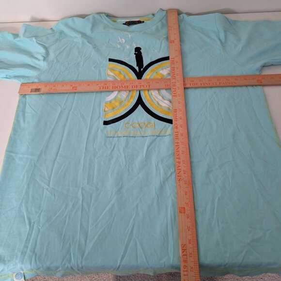 Coogi Embroidered T Shirt Mens Size XXXL Blue More Than A Sweater Cotton Graphic - Picture 11 of 13